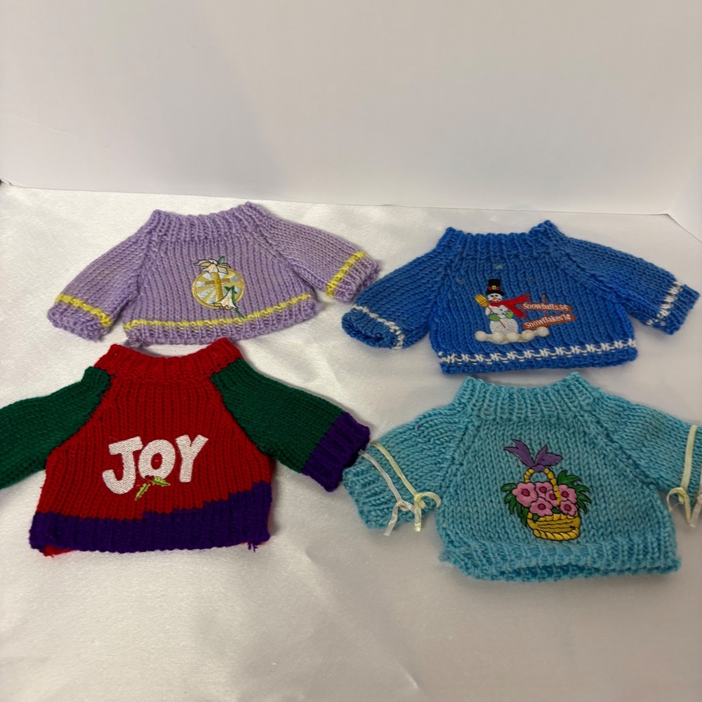 Handknit Bear Doll Sweaters All Occasions New